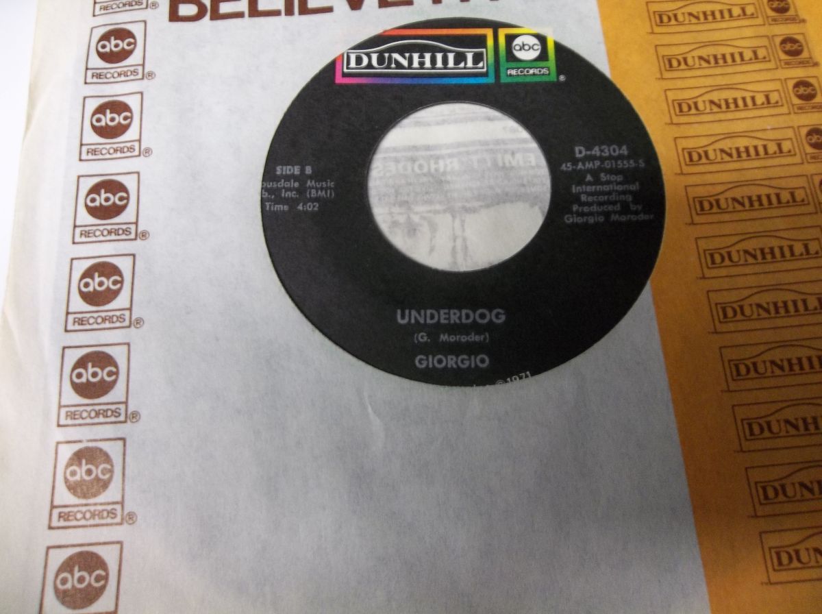Moroder Dunhill Records 1972 Moroder Dunhill Records 1972